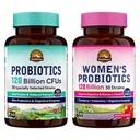 Vitalitown Probiotic Bundle (Pack of 2) | Probiotics 120 miliardi di CFU (Item 1) & Probiotics femminile (Item 2) | Shelf Stable, Once Daily | Gut, Immune, Vaginal Health | 60 capsule | 30 giorni di alimentazione
