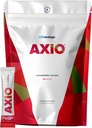 Polvere di bevanda di energia regolare di AXIO, supplemento nootropico, messa a fuoco & supporto del mood, con L-teanina, tè verde, B vitamine, DMAE, Quercetin & Pine Bark, Splash di fragola, 30 pacchetti