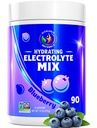 Polvere di idratazione di mirtillo – Zero Sugar Electrolyte Drink Mix | 90 Servings | Keto, Vegan, Gluten-Free | Elettroliti naturali per il recupero del muscolo, energia, ceppo sollievo | per le donne, corridori