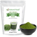 Z Cibi naturali Polvere di succo di erba di grano organico - Superfood per l'invecchiamento sano e la digestione - Non-GMO, Vegan, Kosher - Perfetto per succhi, Yogurts & Smoothies - La beatitudine della succo di erba, 1 lb