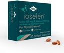 Ioselen - Integratore di supporto tiroideo – 100 mcg Selenio, 100 mcg Iodio, 5mg BioPerine - 30 Morbido-Gel Caps per una maggiore biodisponibilità e assorbimento - senza glutine, senza lattosio, senza zucchero, senza OGM