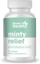Buon 'N sano sollievo di menta piperita olio Softgels, supplemento per il comfort digestivo naturale, fornitura di 3 mesi