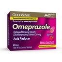 GoodSense Omeprazole rilasciato oralmente disintegrando compresse 20 mg, aroma di fragole, dissolvere le schede, tratta frequenti bruciore di stomaco, riduttore di acido, medicina di bruciore, 42 compresse