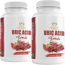 Acido erboso generico - URIC Acid Complex - Supporto congiunto, Pillole di ritenzione idrica per le donne, Integratore di Thistle di latte, Ciliegia di Tart, Fagioli di caffè verde, Acido citrico, Semi di celeria, Melograno - 2 B
