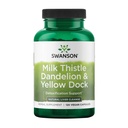 Swanson Milk Thistle, Dandelion & Yellow Dock - Herbal Liver Support Supplement - Integratore naturale che aiuta a mantenere la salute generale e il benessere - (120 capsule) (1 pacchetto)