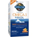 Giardino della vita Olio di pesce Omega 3 EPA/DHA per la funzione del cervello naturale, Cuore e umore, 850mg Integratori di acidi grassi, Minami - Arancione Flavor Ultimate Una volta Quotidiano, 60 Softgels | Fornitura di due mesi, Senza glutine