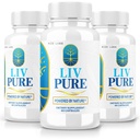 rize labs - LivPure Powered by Nature - Formula avanzata - Pure Support Integratore alimentare per il supporto al fegato, Extra Forza, Vegan, Liver Function Pills (180 capsule)