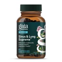 Gaia Herbs Sinus & Lung Supreme - Integratore di supporto polmonare per la salute respiratoria - Supporto del seno -Vegan, Gluten-Free & Dairy Free - Formula basata sulle piante - 60 capsule