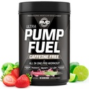 Pompa sportiva PMD Fuel Ultra Caffeine Free - Premium Pre Workout Powder & Muscle Pump, Maggiore messa a fuoco, Endurance & Recovery, Creatina Premium, Arginine & Beta Alanine - Limeade fragola (30 Serve)