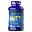 Puritan's Pride L-Arinine 1000mg, Integratore alimentare supporta livelli di ossigeno nitrico e cuore e guaina circolatoria, alimentazione di 100 giorni, 100 compresse