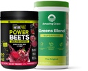 Meraviglioso erba verdi miscela Superfood: Super Greens polvere Smoothie miscela per aumentare l'energia, 60 Servings & Nature Fuel Beets polvere, polvere di radice di barbabietola, supporto energia naturale, 60 Servings