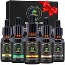 XIKEZAN 5 Pack Beard olio Set w/Sandalwood, arancione, vaniglia, legno di cedro, non profumato per la cura del cuscinetto, idratante, ammorbidire, regali di compleanno per gli uomini Lui papà Husband regali di Natale Stocking Stuffers