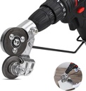 Piatto di trapano elettrico aggiornato, Nuovo metallo Nibbler trapano Adattachment/Adapter, Attaccamento di trapano di metallo fai da te, Lama in metallo per il taglio di ferro, Foglio bianco, Acciaio, rame, alluminio