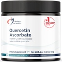 Progetti per la salute Quercetin-Ascorbate Powder - Supplemento 240mg QuerceSOLTM - Vitamina C per aiutare a sostenere la normale risposta istamina - Easy Drink Add-in, Vegan (77 Servings / 100g)