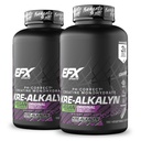 EFX Sports Kre-Alkalyn EFX | pH Corretto Creatina Monoidrato pillola Supplemento | Vegan Friendly | Forza & crescita del muscolo | 90 Servings, 180 Veggie Capsules (Pack of 2)