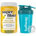 Bellway Super Fiber Polvere + frutta, ananas passione Frutta Shaker bottiglia Bundle