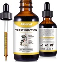 Trattamento naturale dell'infezione del lievito per cani - aiuta a sostenere il sollievo dell'itch - sollievo dell'infiammazione & More - Trattamento dell'infezione del lievito del cane - Trattamento dell'infezione dell'orecchio del cane - Allergia del cane | 2 Oz