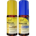 Giorno e notte Bundle, Bach RESCUE REMEDY Spray, Natural Stress Relief [e] RESCUE SLEEP Spray, Natural Sleep Aid - 2-Pk, Omeopatico Fiore Essence, Vegan, 7mL Ea