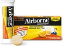 Vitamina C 1000mg (per porzione) - Compresse effervescenti arancio Zesty Airborne (36 contano in una scatola), Integratore di supporto immunitario senza glutine con vitamine A C E, ZINC, Selenium, Echinacea & Ginger