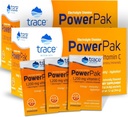 Trace Minerals | Power Pak Electrolyte Powder Packets | 1200 mg Vitamina C, Zinco, Magnesio | Boost Immunity, Hydration and Natural Energy | Orange Blast | 60 Packets