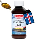 De La Cruz Cod olio di fegato liquido - Pure Wild-Caught Islandic Fish Oil 4 FL OZ (118 mL)