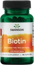Swanson Biotin B7 Vitamina 5000 mcg 30 capsule