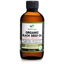 Olio di semi nero biologico - bottiglia di vetro stampato a freddo certificato USDA superiore all'1,5% Thymoquinone 3X resistenza turco Cumin Nero Nigella Sativa Non-GMO 100% Puro olio di semi di nero (4oz bottiglia di vetro)
