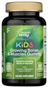 Senso della natura Bambini Crescere Bones & Muscoli Gummies, Supporta Sani Bones & Muscoli*, Calcio, Magnesio, Vitamine D3 & K1, Età 2+, Aroma di Wildberry, 60 Gummies (Packaging May Vary)
