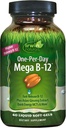 Irwin Naturals Mega B-Complex - 60 Liquid Softgels - Vitamina B Complex con Vitamina B12, Folate B9, Biotin B7, B1, B2, B3, B5, B6, e Quick Energy MCTs