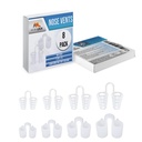 Nose Vent Sinus Relief Dilatatore (Pacchetto di 8 diverse dimensioni) - Una soluzione semplice per i russatori nasali - dispositivo di russamento riutilizzabile per godere di una notte pacifica sonno - da Mobi Lock