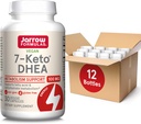 Jarrow Formulas 7-Keto DHEA 100 mg, integratore alimentare per l'acido grasso e il supporto del metabolismo del carboidrati, 30 capsule vegetali, 15-30 giorni di alimentazione, pacchetto di 12