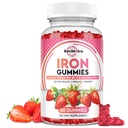 Gummie di ferro - con Calcio, Zinco, Folato e Vitamina B12, C, B6 per adulti e bambini - Sangue Builder & Energy Support per la carenza di ferro, Anemia, Vegan - 60 Gummies