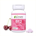 EZ Melts B12 vitamina sublinguale 2.500 mcg, metilcobalamin, senza zucchero, 3 mesi di alimentazione - 1 confezione