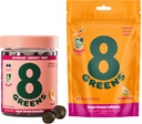 8Greens Daily Greens Gummies and Lollipops, Energy & Immune Support,Gluten-Free, Vegan, Non-GMO, Nessun colore artificiale &amp; aromi