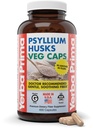 Yerba Prima Psyllium Husks Veg Caps, 400 Capsule (625mg) - Vegan, Non OGM, Gluten Free, Colon Cleanser, Daily Fiber Supplement for Gut Health & Regularity