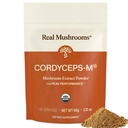 Real Mushrooms Cordyceps Mushroom Powder - Organic Cordyceps Powder Mushroom Energy and Wellness Support - Ricco in Beta Glucans - Non OGM, Vegan Supplement, 60 Servings