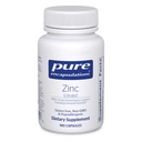 Pure Encapsulations Zinc (Citrate) - per Immune System, Tissue Development & Metabolism* - Supplemento minerale con enzimi - Zinco altamente assorbibile - Vegan & Non-GMO - 180 capsule