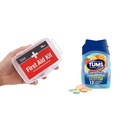 DMI 76-Piece First Aid Kit e TUMS 12 Count Smoothies Extra Strength 750mg Calcium Carbonate Antacid Chewable Tablets Bundle
