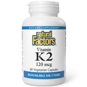 Fattori naturali, vitamina K2 120 mcg, Supporta la salute ventuno e vascolare, 60 capsule