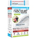 Nasopure Nasal Wash, Kit di ricarica, “The Nicer Neti Pot” Sinus Wash Kit, Confortevole Nasal Rinse 40 Salt Packets (3.75 Grammi ciascuno), Congestione nasale, Freddo, Flu, Allergia, Sistema di irrigazione nasale, Lavaggio