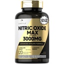 Carlyle Nitric Oxide Supplement 3000mg | 120 capsule | Pre allenamento con L-Arginina & L-Citrulline | Non-GMO, Gluten Free