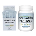AMANDEAN Collagen Peptidi Bundle. 1kg & Stick Packs. Grass-Fed, enzimaticamente idrolizzato, Tipo 1 & 3. Proteine con 18 amminoacidi per pelle sana, capelli, unghie. Facile da miscelare, non aromatizzato, Non OGM