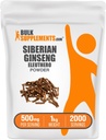BulkSupplements.com Polvere di Eleuthero - Polvere di Ginseng siberiana, Eleutherococcus senticosus, Ginseng Herbal Supplement - Gluten Free, 500mg per Serving, 1kg (2.2 lbs) (Pack of 1)