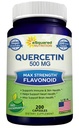 aSquared Nutrition Quercetin 500mg Supplemento - 200 Capsule - Quercetin Dihydrate per sostenere la salute cardiovascolare - Max Strength Powder Complex Pills per aiutare a migliorare la risposta immunitaria