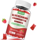 Gummie di condroitin di Glucosamina migliorate con MSM per adulti - Salute e flessibilità congiunti extra-forza, supplemento di supporto antiossidante e immunitario, 60 conteggi