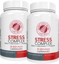 Silver Fern Stress Complex Supplement - con caffeina - sonno, preoccupazione, mood & More - con integratori di zafferano, L-teanina supplemento, e Myo-inositol - Natural Stress Relief Supplement (Pack o 2)