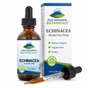 Pure Mountain Botanicals Liquid Echinacea Drops – Kosher Tincture Alcohol Free Extract - 500mg Organic Echinacea -1oz Bottiglia