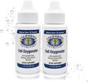 Ossigenatore cellulare 1 flacone Fl Oz (Pack of 2), Ossigeno liquido gocce Supplemento nutrizionale giornaliero per il sistema immunitario più grande, minerali di vassoio e aminoacidi per atleti sportivi