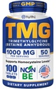 Tuthi TMG Supplemento – Trimetilglicina 1000mg – Aminoacido betaina per il supporto cardiovascolare e livelli di omocisteina sana – 100 compresse vegane – senza glutine, non OGM – Made in USA