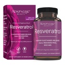 Riserva bellezza, Resveratrolo 500 mg, Supplemento antiossidante per la salute cardiaca e cellulare, Supporta l'invecchiamento sano e sistema immunitario, Paleo, Keto, 30 capsule